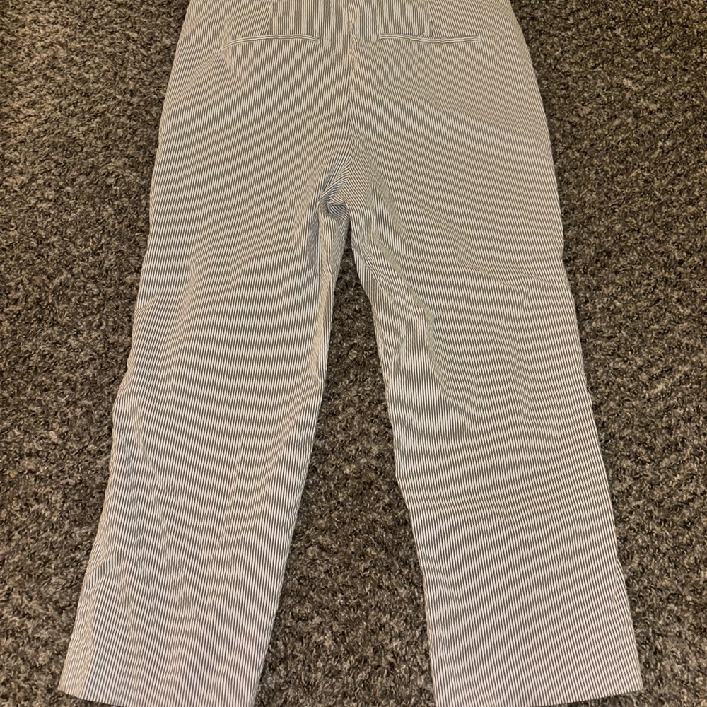 Chico's Navy and White Striped Pants Size 2 - Picture 2 of 3